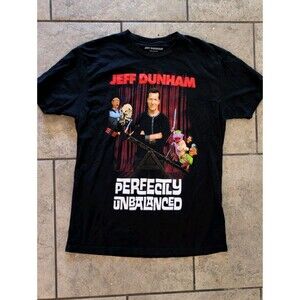 Jeff Dunham Perfectly Unbalanced Tour T-Shirt Men’s Size L Black Comedy Tee